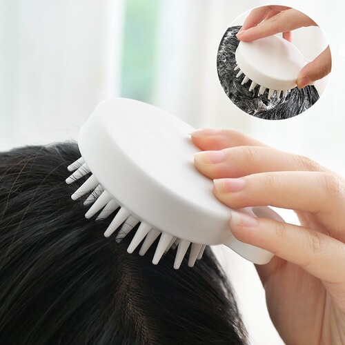 Japanese style Muji silicone shampoo brush health care comb scalp massage brush shampoo bath bath scratching massage comb