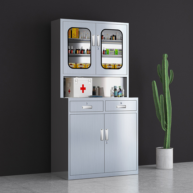 Acero inoxidable dos bucket west medicine cabinet