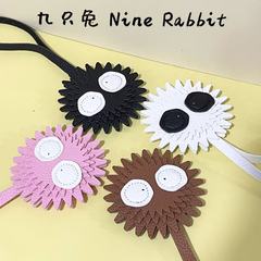 可爱卡通双面煤球挂件大号手工制作皮革个性包包挂件小众跨境新品