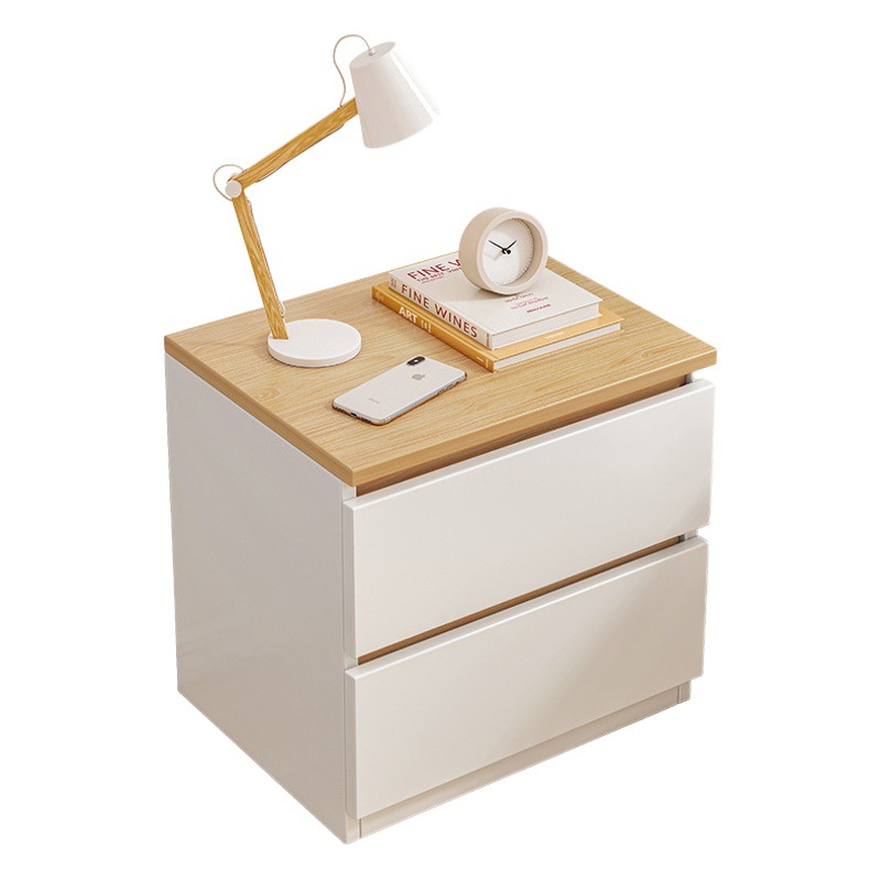 Mesita de noche simple moderno pequeño almacenamiento simple ins estilo dormitorio almacenamiento Rack para sala de alquiler