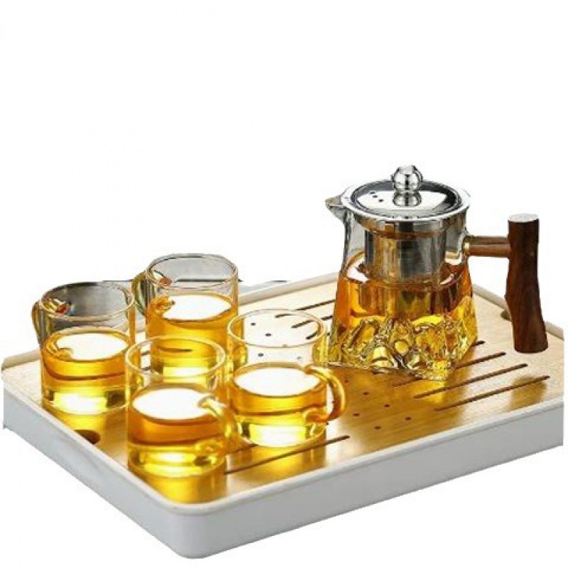 Explosion-proof glass teapot for home use