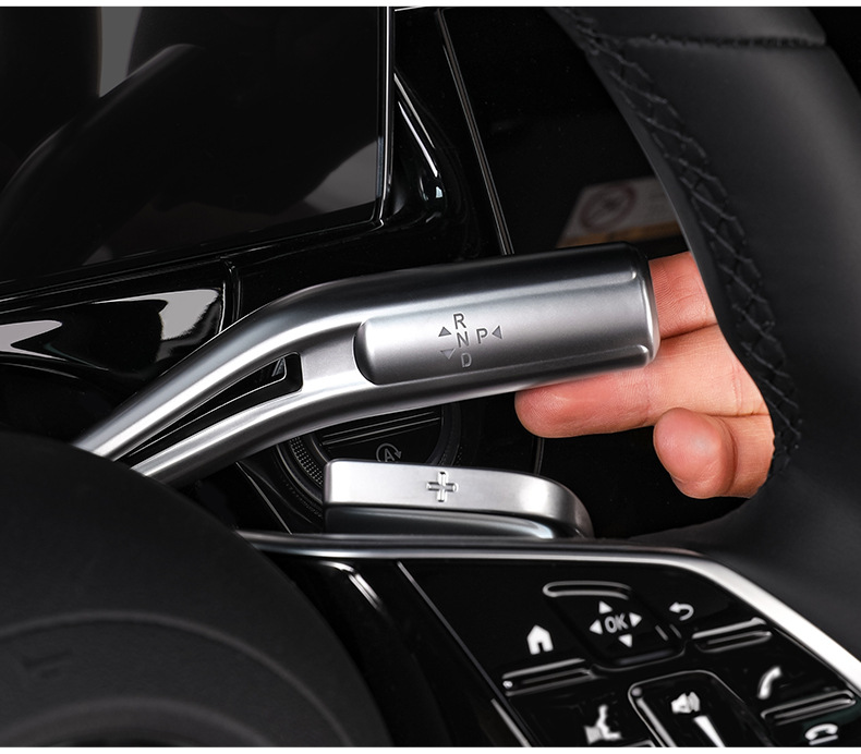 Suitable for Mercedes-Benz E-Class E300Lglcc260Ls-Class Modified Parts, Gear Shift Lever Cover, Wiper Brush Decorative Sticker