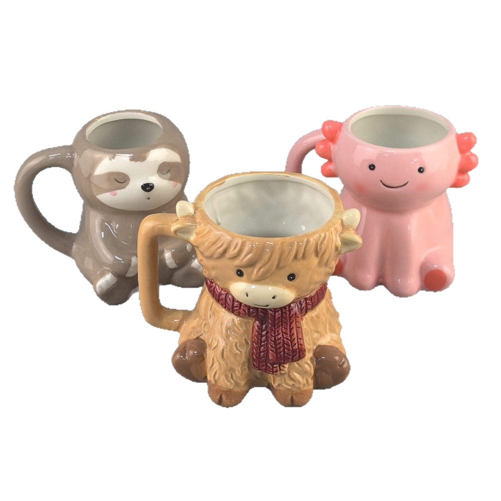 Cerámica creativa transfronteriza 3D Taza de animales Taza de alce Taza de pulpo Taza de perezoso Taza de cerámica encantadora Taza de cerámica Artesanía de cerámica