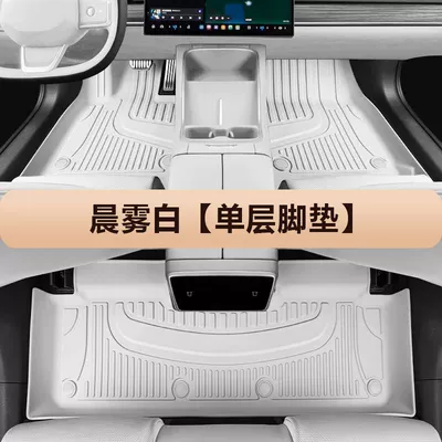Models 200/250/260/300H/350Tpe Car Floor – Universal Foot Pad - morning-mist-white-single-layer-foot-mat-es-18-23-models-hybrid