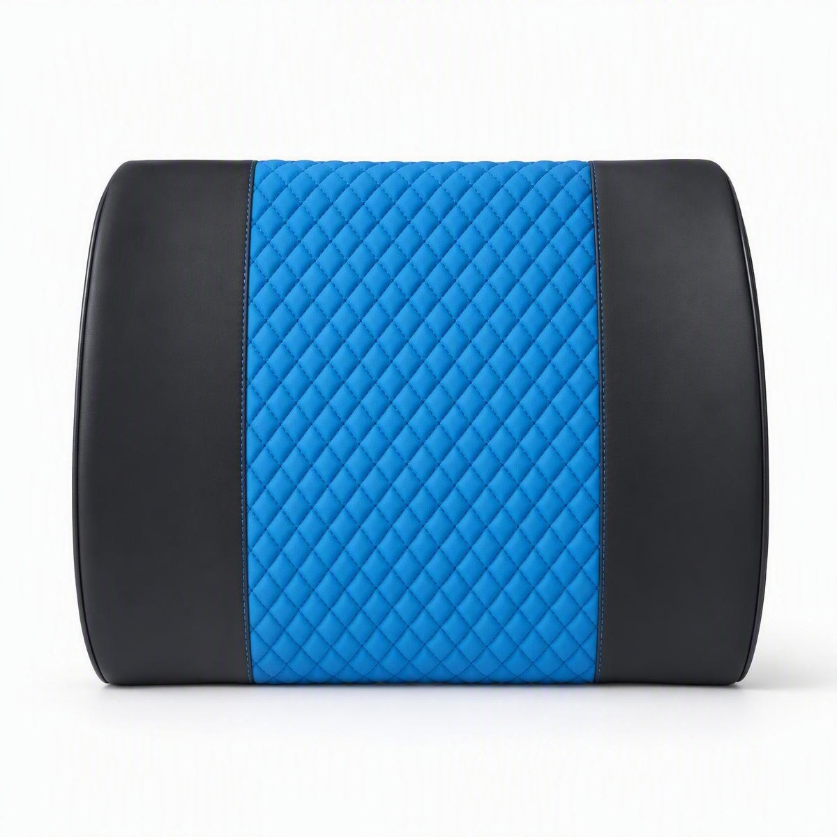 Car lumbar support cushion, designed to provide support for the lower back while driving, made with memory foam for comfortable, breathable support, reducing fatigue during long drives