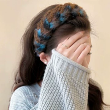 Плетеная повязка на голову, ретро косичка, бохо стиль, стиль Chanel