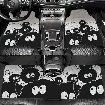 universal floor mat, dirt-resistant, wear-resistant, Universal Foot Pad - black-coal-briquettes-front-foot-mat-5065cm-silk-loop-single-sheet