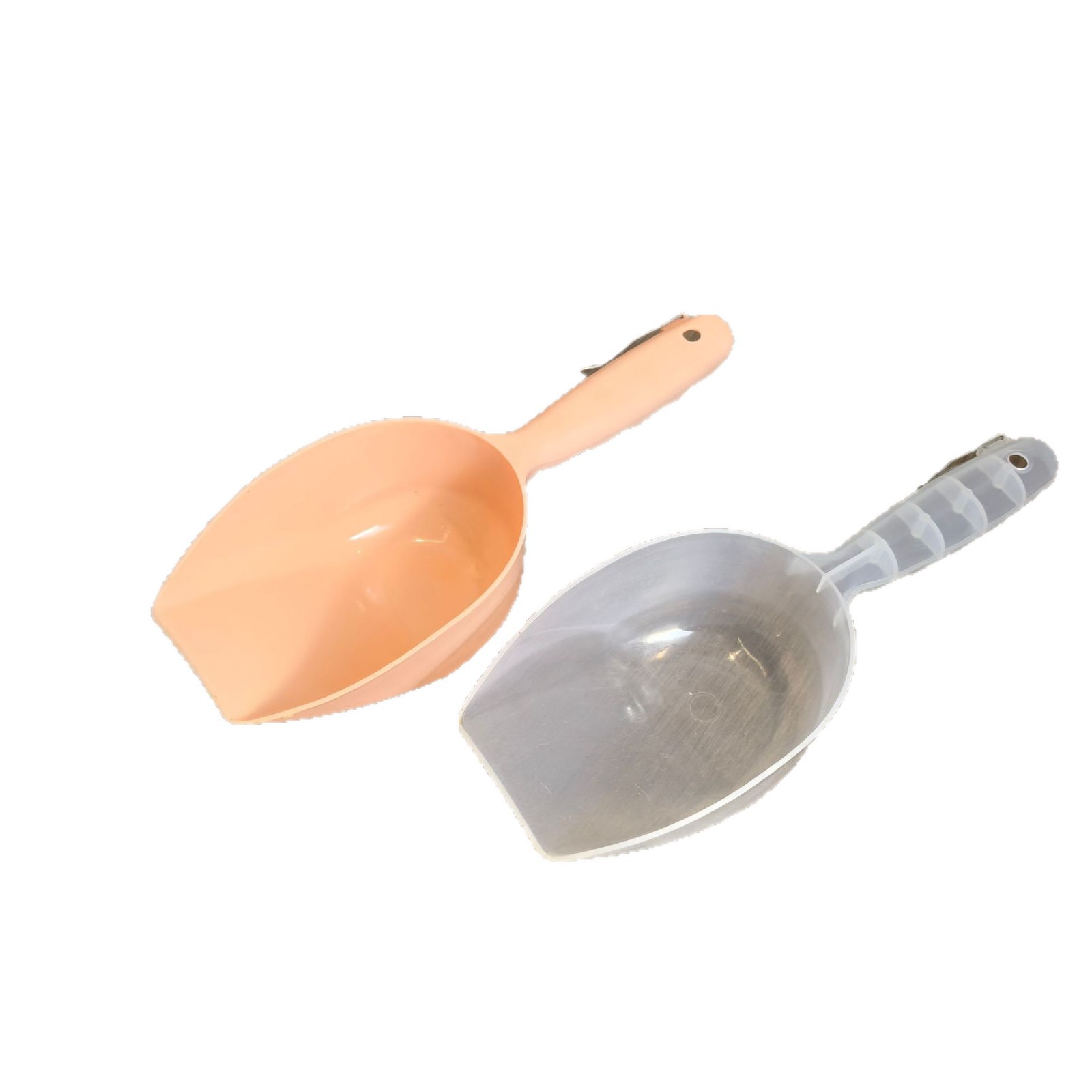Cuchara de grano para mascotas cuchara de grano para perros con clip cuchara de grano para gatos cuchara de arroz visual multifuncional cuchara de grano para gatos