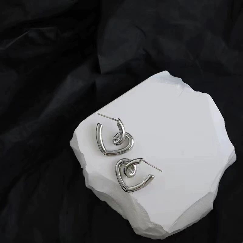 Серебряная игла из жемчуга, стильные универсальные серьги, образец серебро 925, простой и элегантный дизайн, оптом