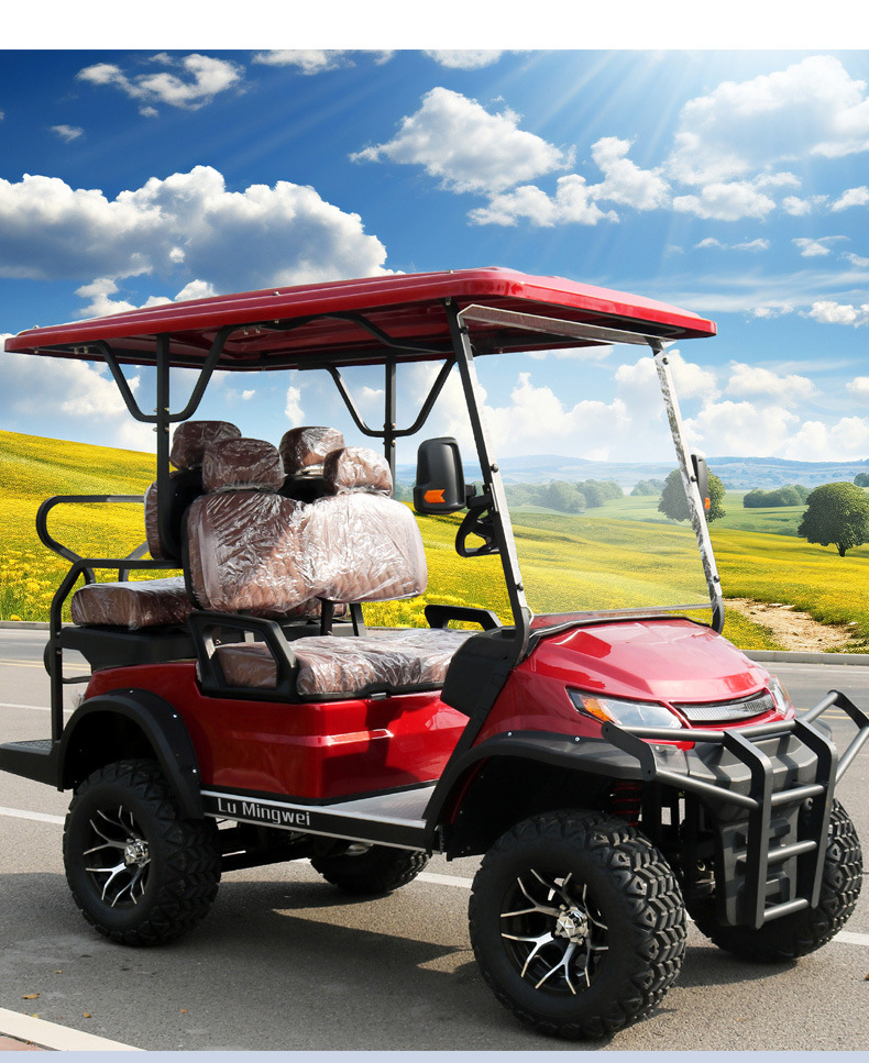 2025 New Electric Sightseeing Car for Hotels, Real Estate Reception, Property Management, Scenic Spots, 4-Seater and 6-Seater Golf Cart