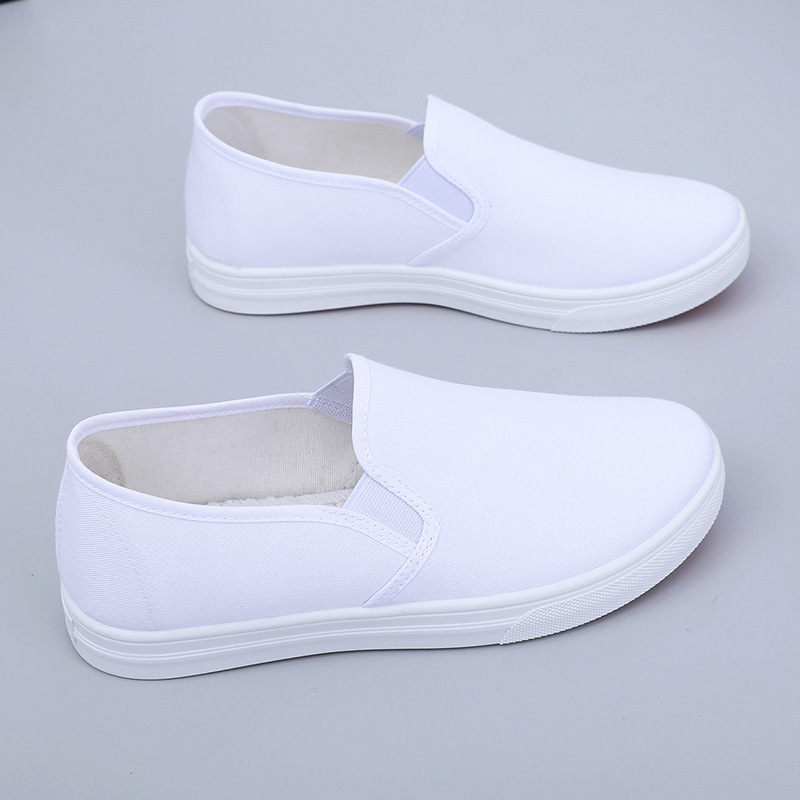 Nurse Shoes Women's White Flats Non-Slip Casual Shoes Light and Comfortable Beauty Shoes Small White Shoes Flats Old Beijing Cloth Shoes