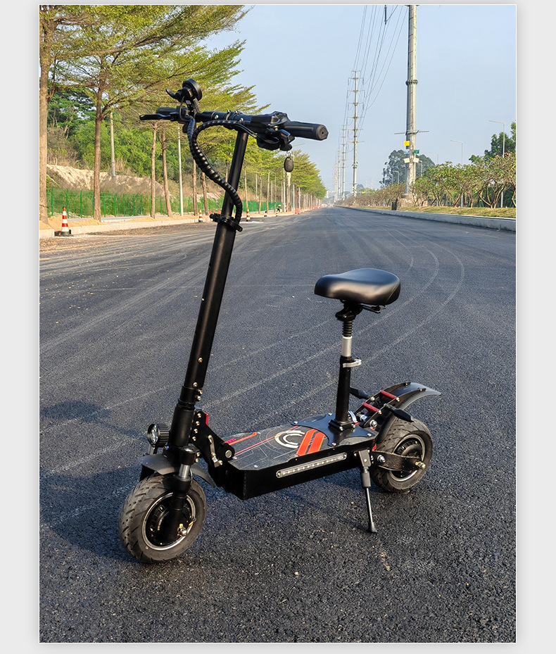 BOYUEDA dual-drive off-road electric scooter with long range, foldable, and supports OEM/ODM