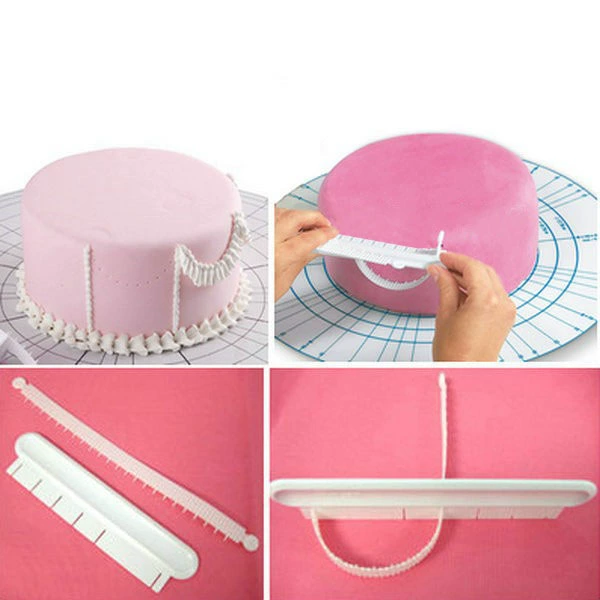 2pcs торт изогнутый декоративный кружевной обод декоративный маркер инструмент для монтажа OPP