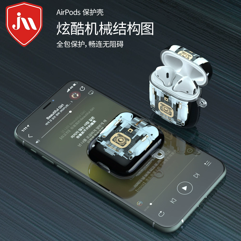 Apple, compatible mechanical headphones, iPhone1, iPhone2 Pro, protective case, punk style, 2