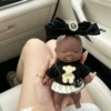 Black sweater, set, Chanel style, 4 piece set