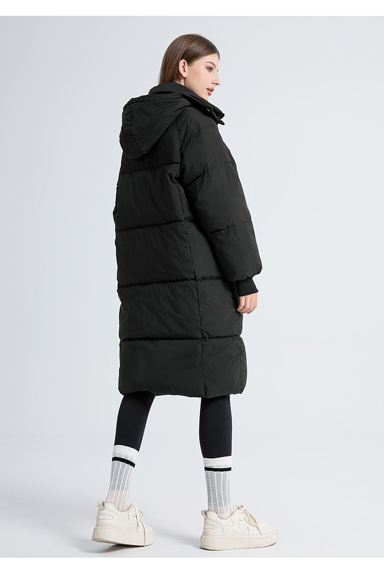 Women's Long Padded Coat Oversized Hooded Parka For Winter_voghion.com