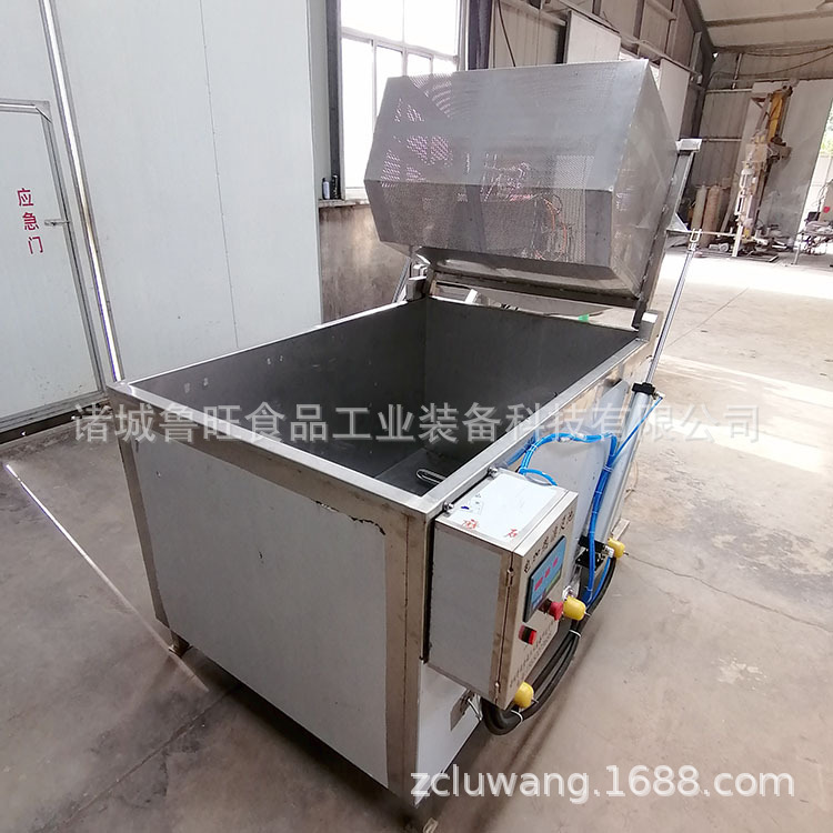 气动翻筐解冻池 自动翻筐出料预煮槽 电加热自动出料解冻槽