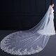 Bridal Veil Headdress  Large Trailing 3 m Wide Long Wedding Dress Headdress with Hair Comb Super Fairy Photo Veil