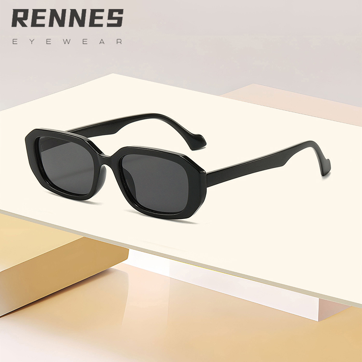 Gafas de sol rectangulares casuales retro de moda europea y americana Gafas de sol para exteriores para hombres y mujeres