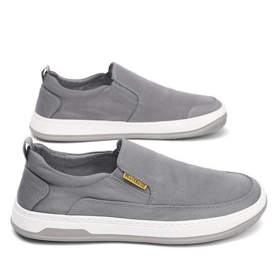 Canvas Men's Shoes 2025 Spring Breathable Casual Work Labor Protection Board Shoes Men's Lazy Slip-on Old Beijing Cloth Shoes