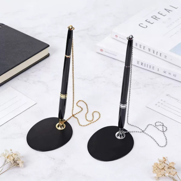 Factory direct sale of high-end simple desktop decorations, metal desk pens with custom logo, business hotel gifts, signature neutral pens