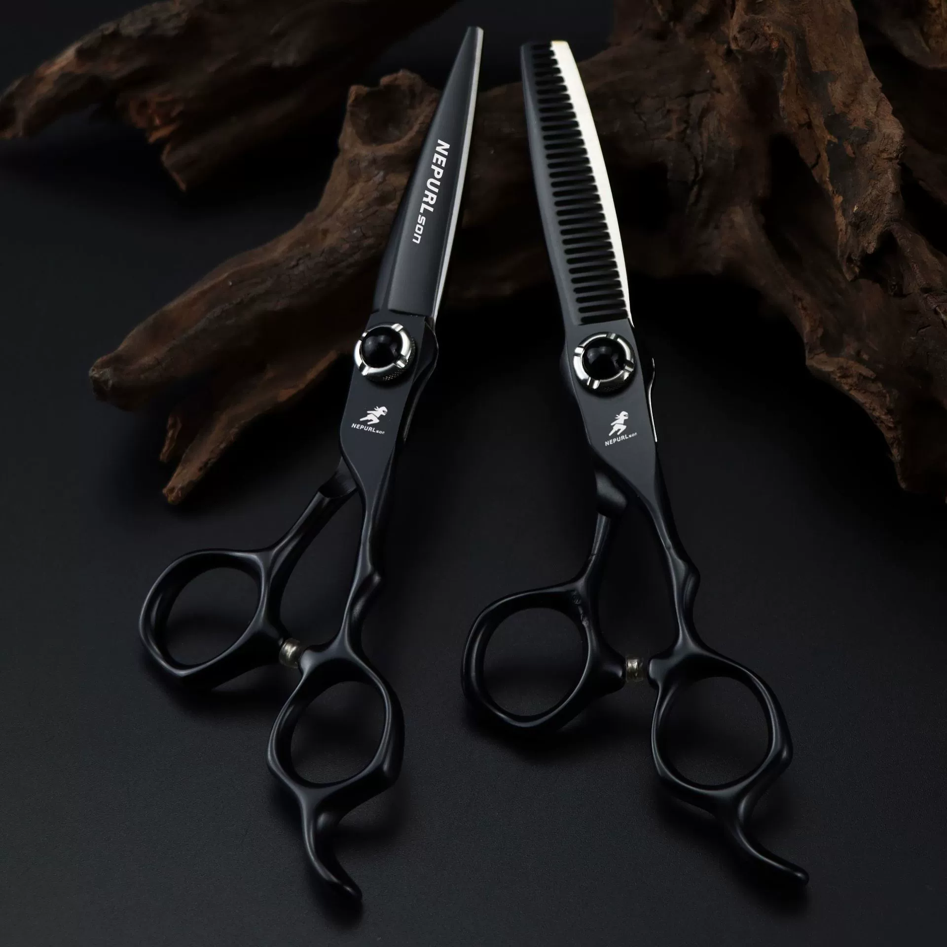 6,0 дюймов черный FSG-04 Парикмахерские ножницы Freelander Water Valley Парикмахерские ножницы Плоские ножницы с челкой