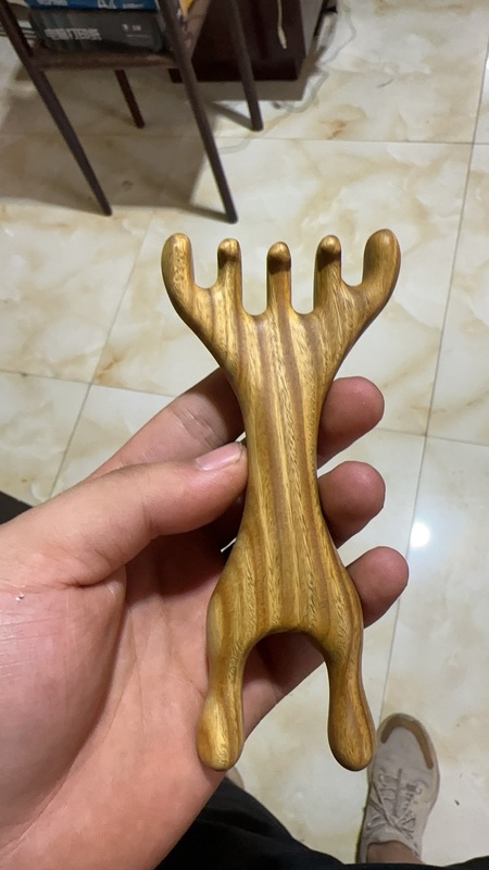 金丝檀木鹿角梳头皮经络按摩痒痒挠点穴拨筋眼周按摩家用头疗工具|undefined