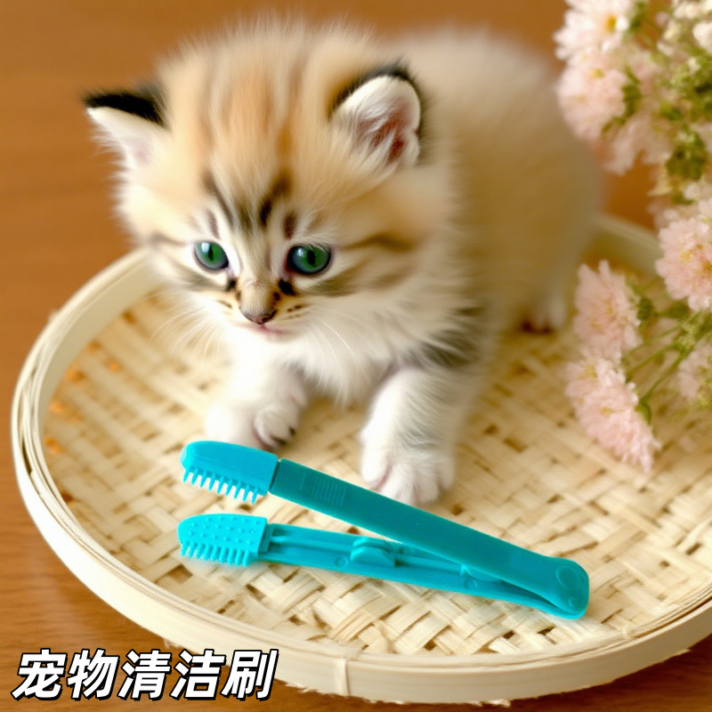 宠物眼部清洁软刷神器创意新款猫咪眼屎夹子开结刷宠物用品刷子|undefined