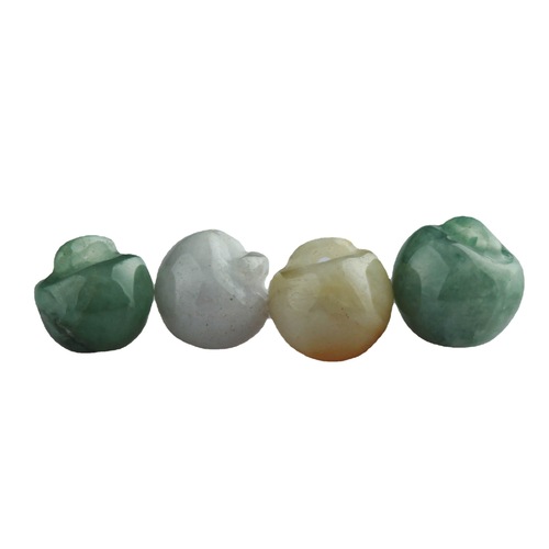 Wholesale 9mm Apple-Shaped Bracelet & Necklace DIY Bead Accessories—Loose Jade Beads for Crafting