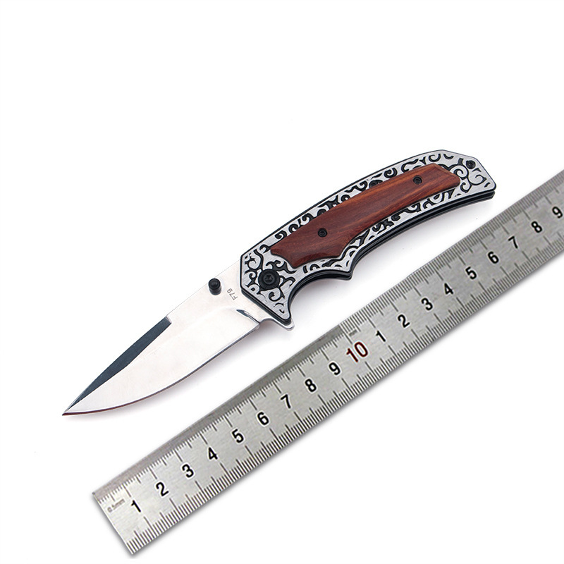 户外折叠刀 高硬度野营战术小刀F79多功能随身刀 求生折刀刀具