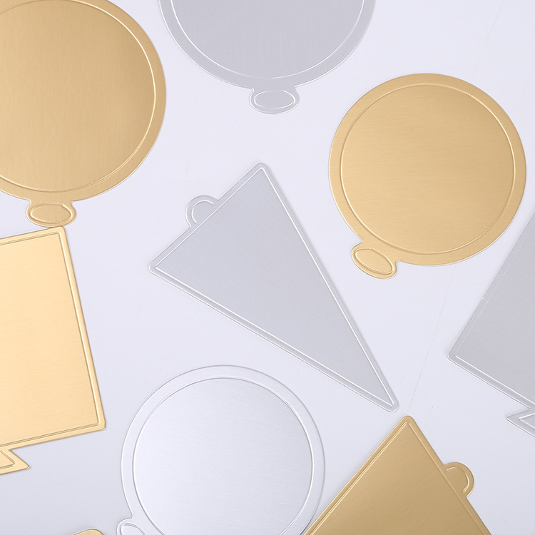 Gao Hong almohadilla de la torta triángulo hornear punto occidental bandeja de papel almohadilla de calidad alimentaria blanco tarjeta mousse torta inferior junta de soporte