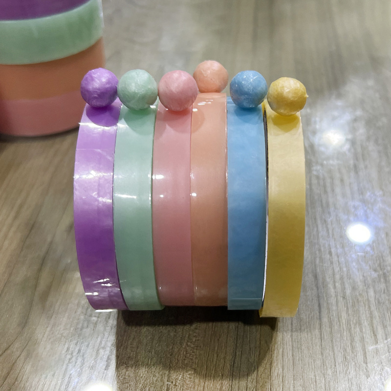 Cinta de bola de onda de agua grande Perla dibujo a mano cinta de bola pegajosa cinta de bola adhesiva bola de onda de descompresión 60mm