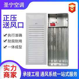 正压送风口消防排风口常闭多叶铝合金楼道加压电动排烟口送风口