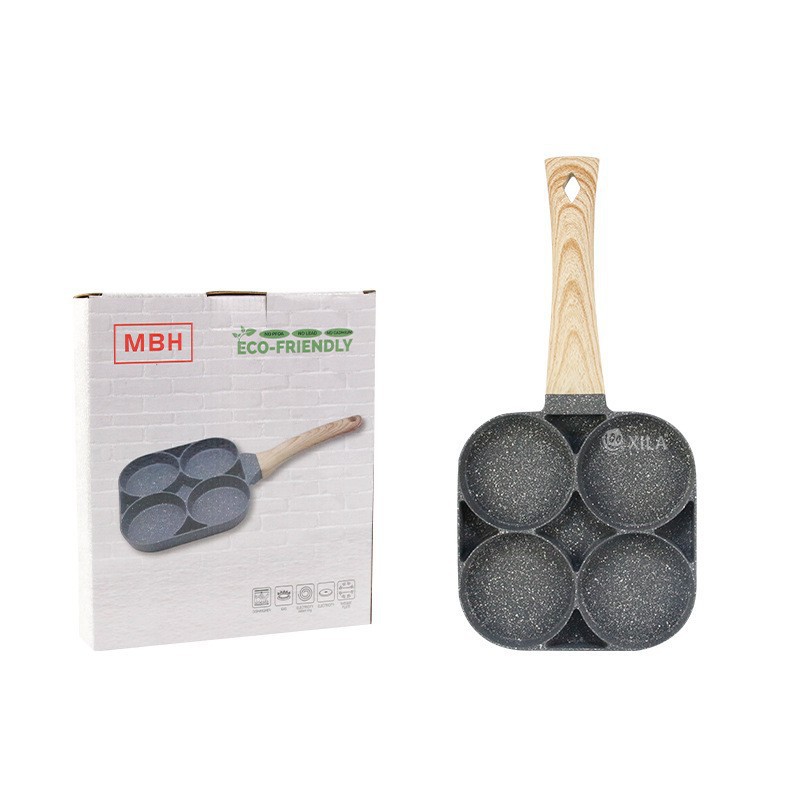 Sartén para Huevos de 4 Cavidades de Aluminio Antiadherente para Desayuno image 6