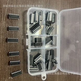 50PCS 6�NҎ��IC 74LS02 74LS00�����·оƬ�׼�DIP�ξ��ȶ��r��