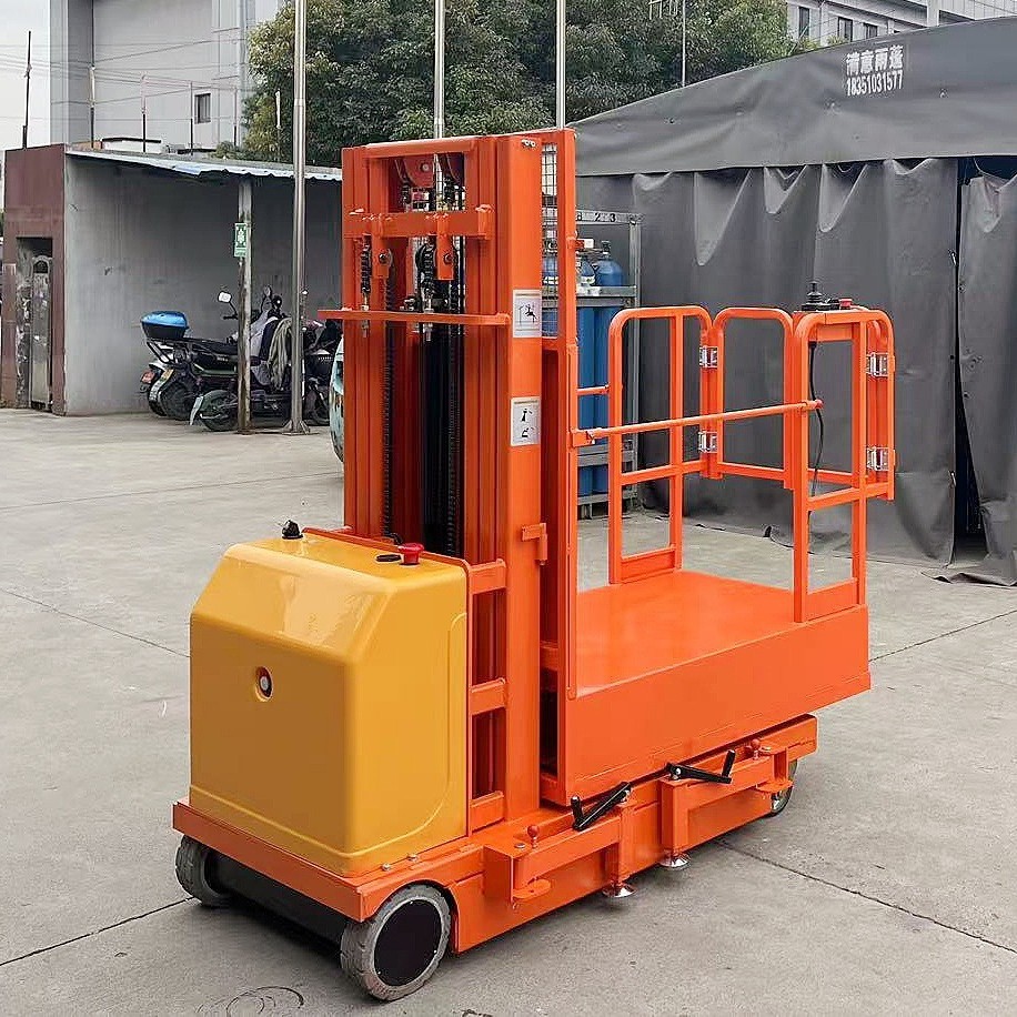 非标大平台电动取料车FSEP3-2.7全自行升降取料机高空作业取货车
