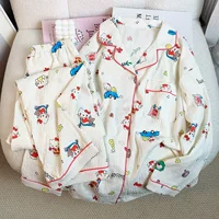 Hello Kitty, хелло китти, японская осенняя хлопковая пижама с длинным рукавом, комплект, оптовая продажа