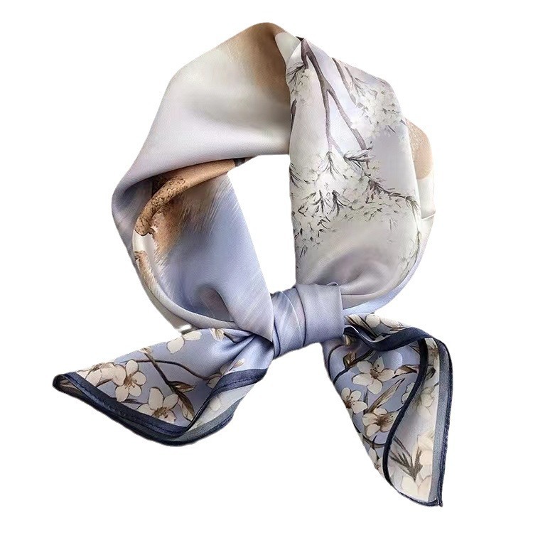 Nuevo 70 pequeño bufandas cuadradas bufandas de seda retrógrado estereoscópicas letras impresión primavera y otoño coinciden con camisas azafatas de vuelo ropa profesional al por mayor