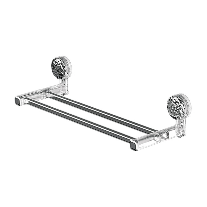 Vipper toallas de baño sin perforación toallas de baño de pared para almacenar artículos de baño de una sola varilla colgante para inodoro minimalista