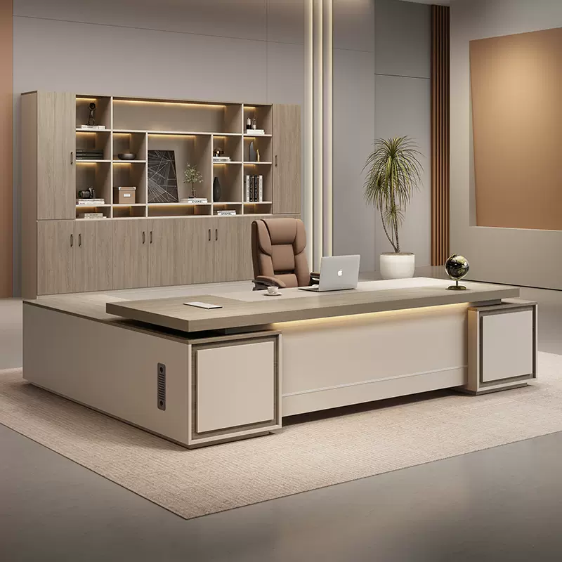 老板桌办公桌椅组合办公室简约总裁桌主管桌经理桌椅大班台