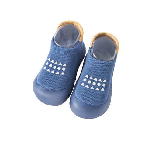 Baby first step shoes Spring and Autumn Soft Sole Boys and Girls Baby Shoes Anti-Slip Floor Shoes 1 Year 10 Months Infants' Shoes and Socks
