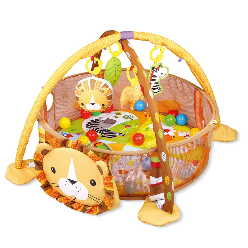 Развивающий коврик-бассейн с шариками для младенцев 0–12 мес