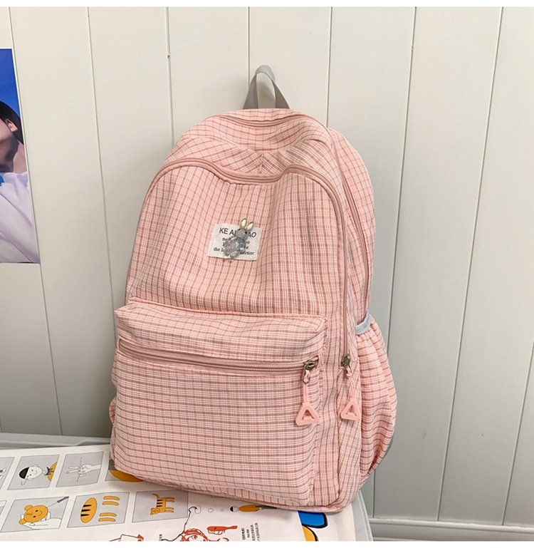 Nueva Mochila De estudiante masculino y femenino simple Estudiante universitario mochila de estudiante de escuela intermedia y secundaria Mochila de tela Oxford de gran capacidad