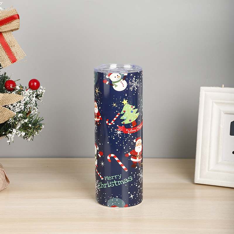 720g Weight Water Bottles Kitchen and drinking utensils Water Cup Event & Party Supplies 1 Piece Quantity Daily Occasion Stainless Steel Material Christmas Festival Cartoon Pattern Vacation Style Christmas Vacation Cartoon Stainless Steel Water Bottles 1 Piece 14
