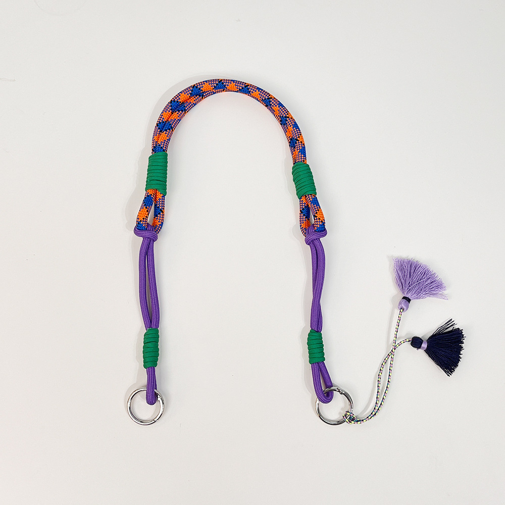 Blue orange rope-purple shoulder strap