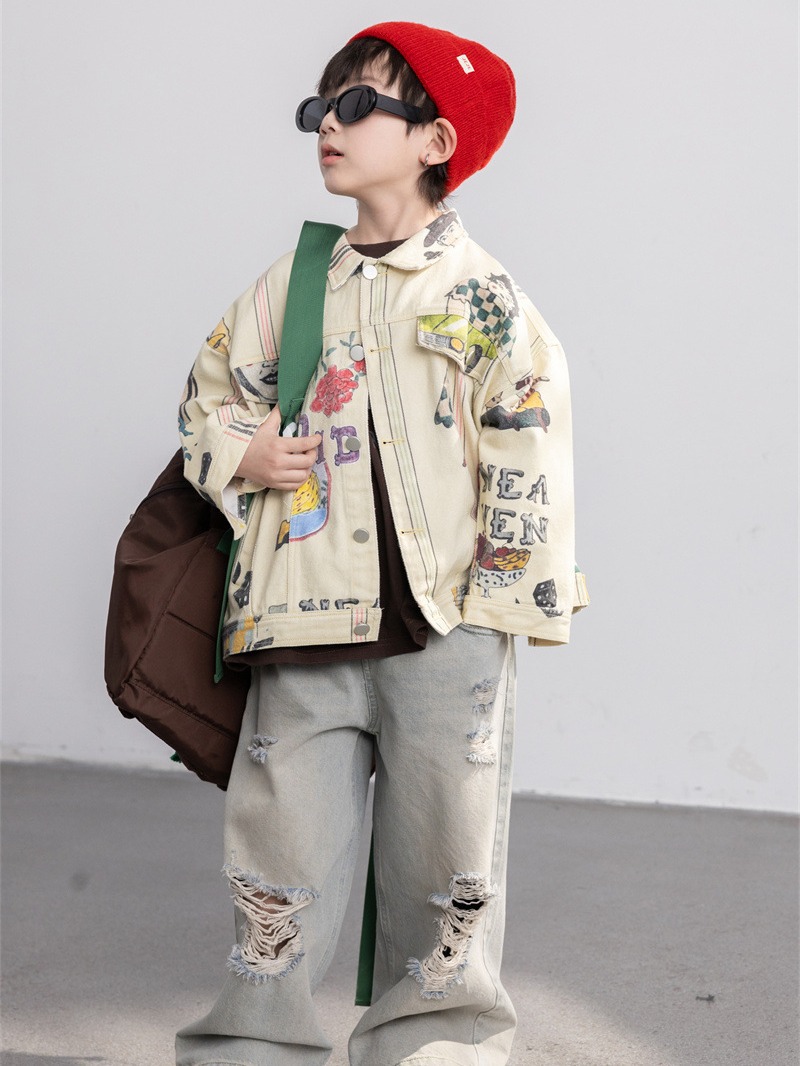 Girls' Leather Coat Image 2