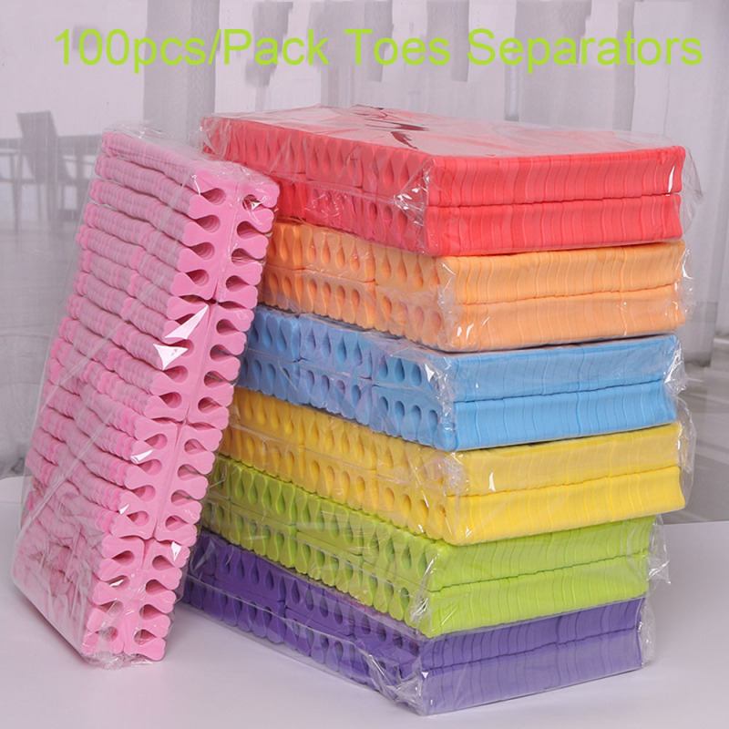 50-Pack/200-Pack Nail Art Tools Toe Separator Eva Sponge Disposable Nail Art Auxiliary Tools