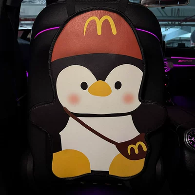 M Penguin Car Anti-Kick Pad Universal Rear Seat Back Anti-Dirty Protective Pad Car Rear Protective Pad Anti-Pad (Chair back anti-kick pad) - m-penguin-anti-kick-pad-1-piece