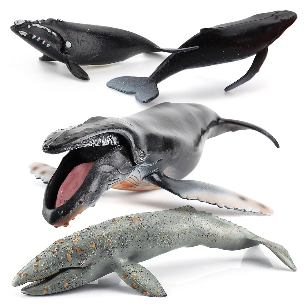 Simulación cognitiva para niños submarino mamíferos ballena jorobada modelo Vida Marina ballena jorobada adornos juguetes transfronterizos
