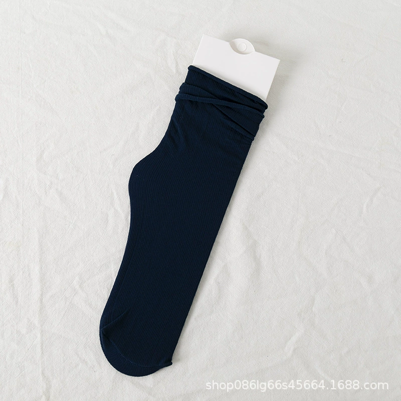 Velvet swan, Japanese summer thin knee socks, mid-length, Korean style
